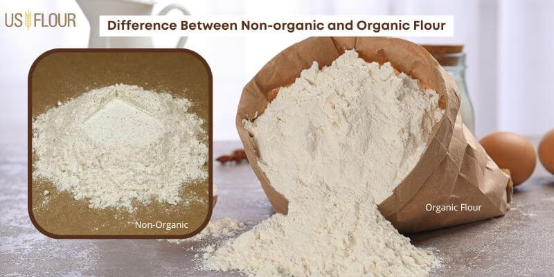 nonorganic vs organic flour