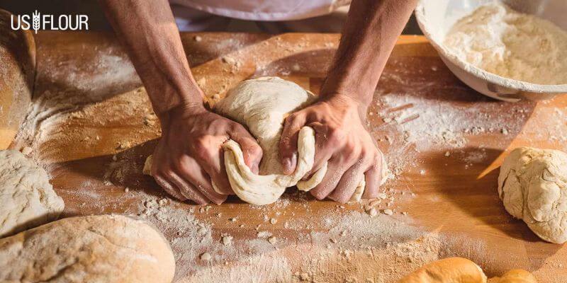 clear flour dough